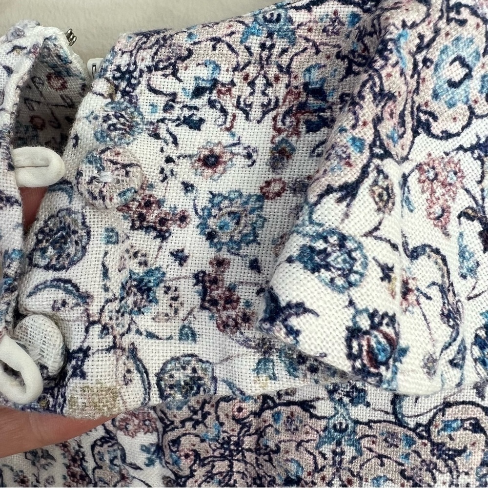 Zimmermann Linen Playsuit Floral Empire‎ Flute - Picture 8 of 16